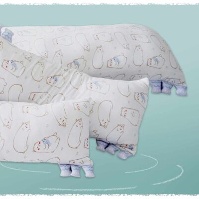 Nursery Lollibly Baby & Toddler Pillows | Cho Snuggy Buddy Pillow (Maru Bear: Large 23 X 53Cm)