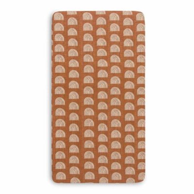 Nursery Lollibly Cot Sheets | Babyletto Organic Muslin Cotton Baby Cot Sheet (Terracotta Rainbow)