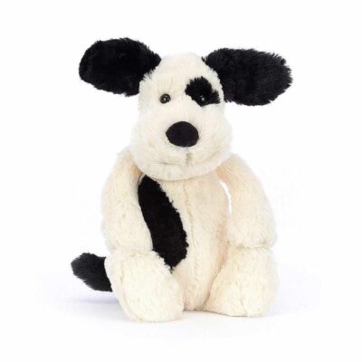 Play Jellycat  | Jellycat Bashful Black & Cream Puppy Medium