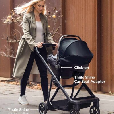 Gear & Travel Thule City Strollers | Thule Shine Newborn Bundle: Stroller + Newborn Inlay Grey